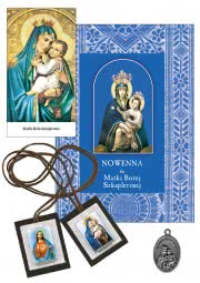 Nowenna do Matki Bożej Szkaplerznej + Szkaplerz, Medalik, Obrazek