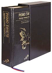 Pismo Święte Starego i Nowego Testamentu - etui, skóra mielona czarna [DUŻY FORMAT]